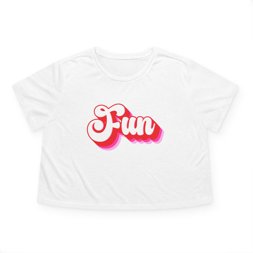 Fun Women's Flowy Cropped T-shirt