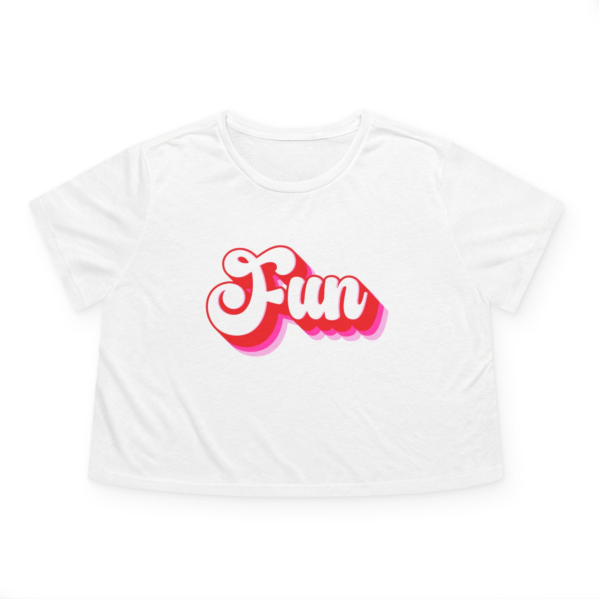 Fun Women's Flowy Cropped T-shirt