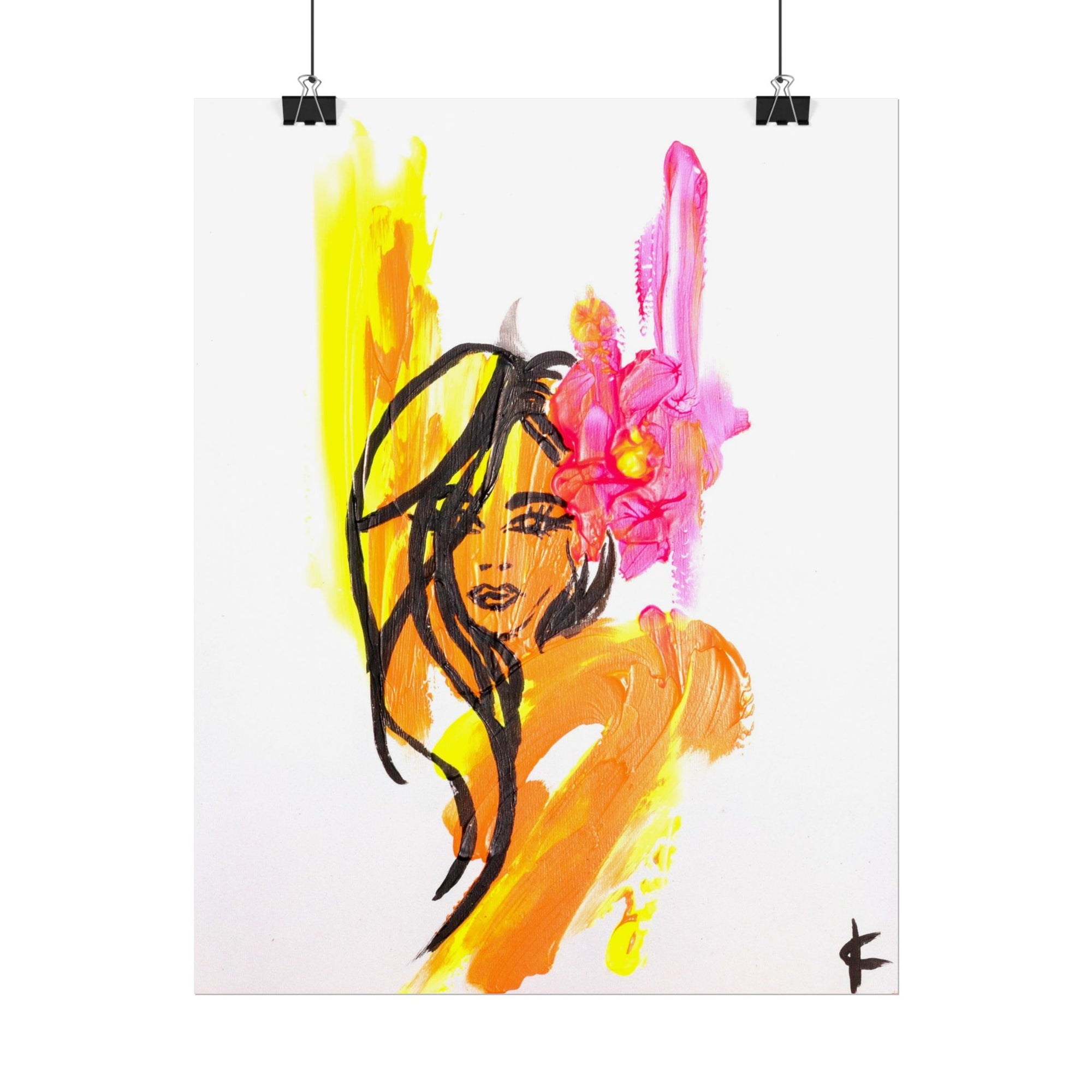 Teenie Whaheenie Hawaiian Girl Art Poster