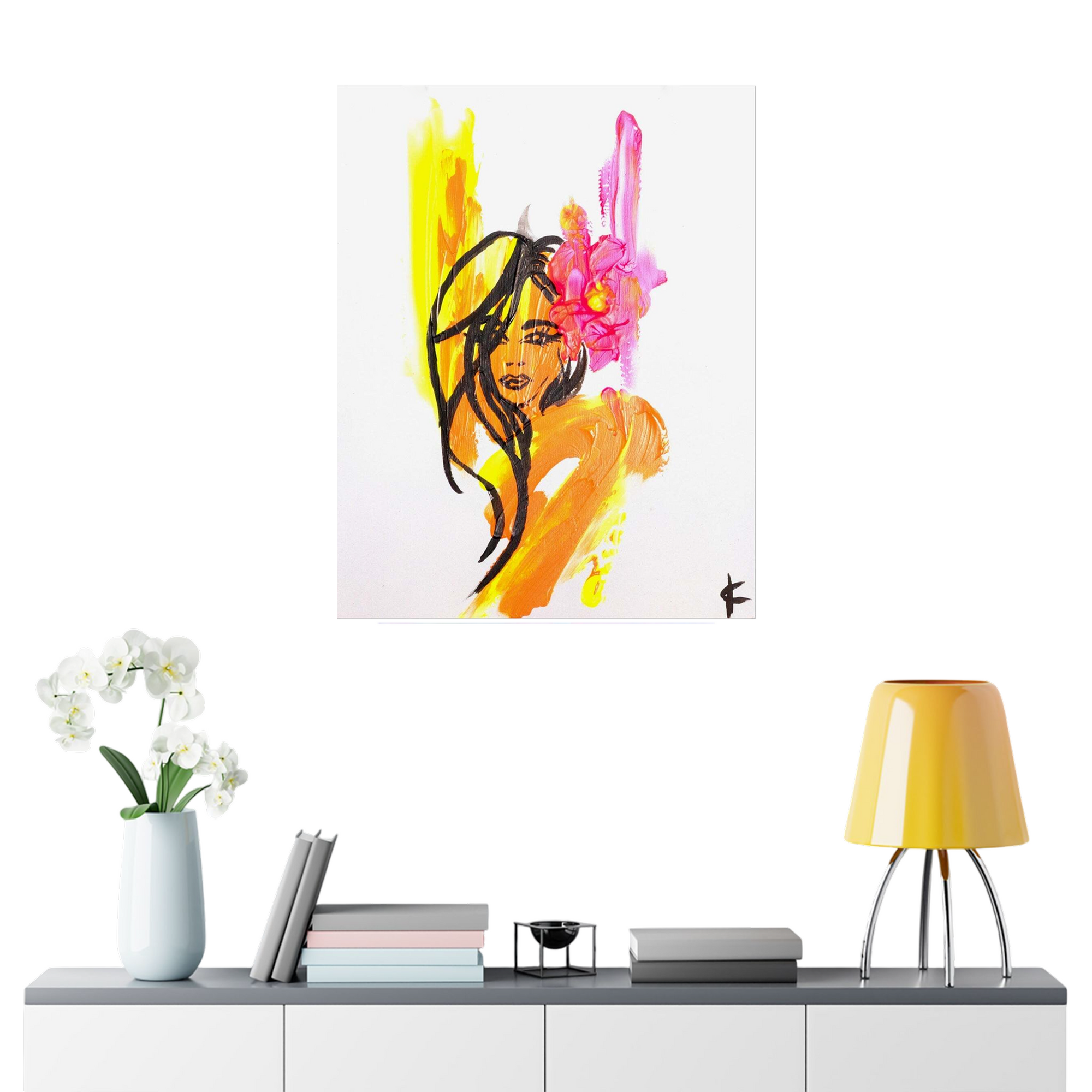 Teenie Whaheenie Hawaiian Girl Art Poster