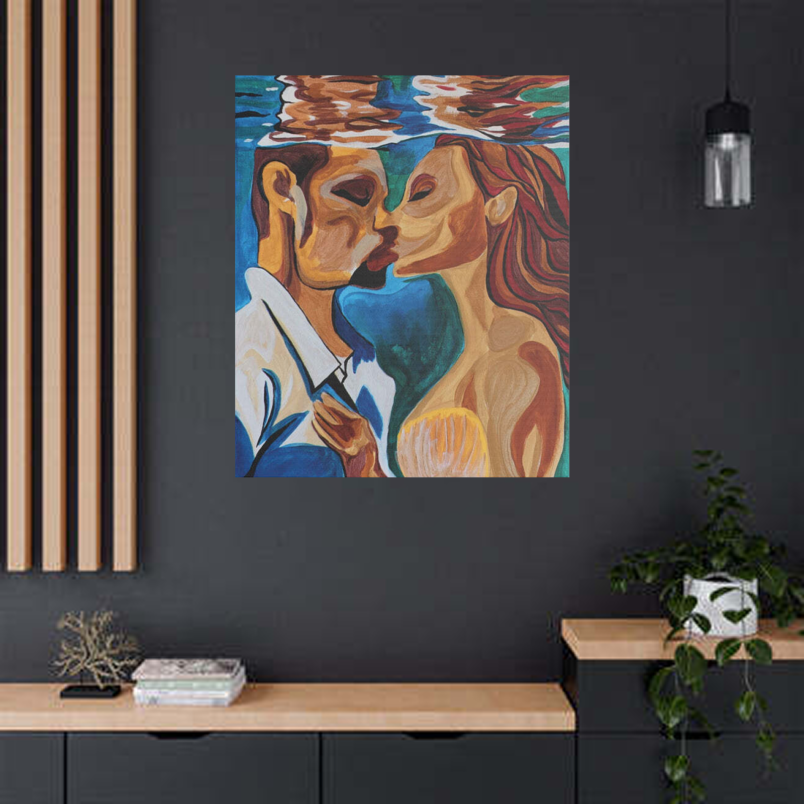 Mermaid Kiss Canvas Art