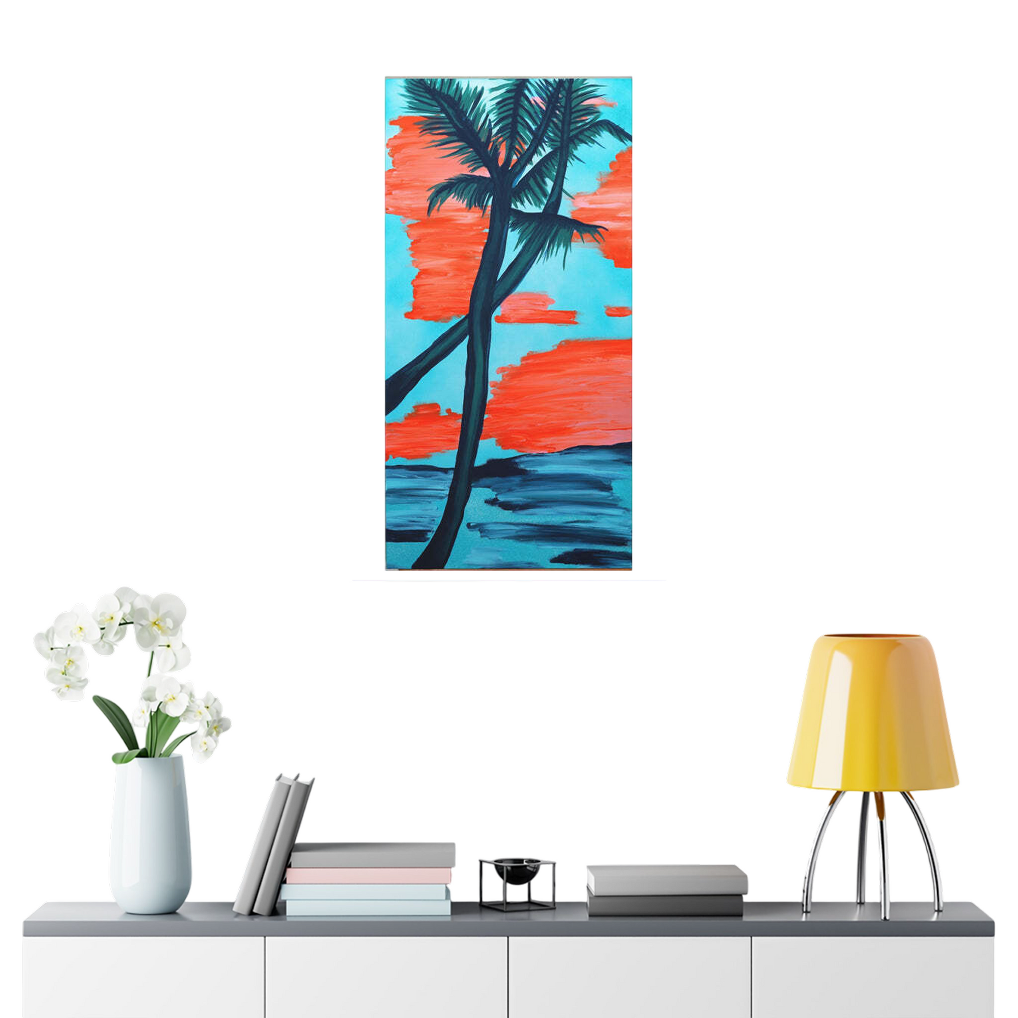 Peacful Palms Wall Art Canvas